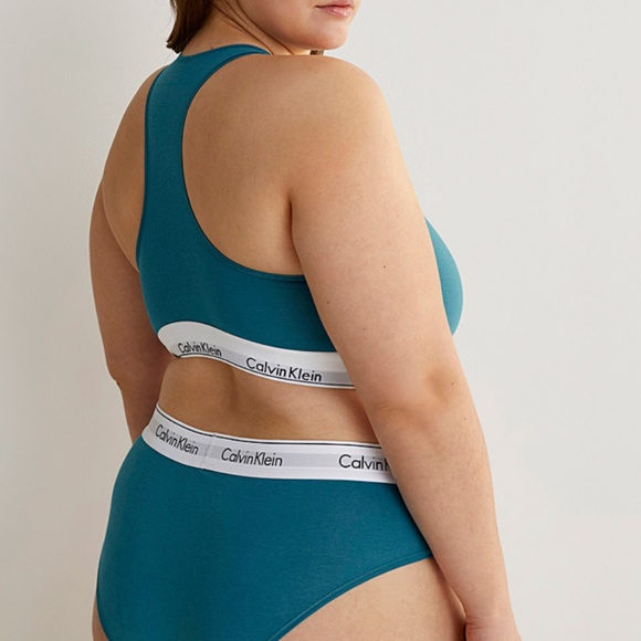 Calvin Klein blue sporty cotton modal bralette plus size NWT - Picture 2 of 8